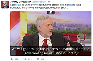 Pic: Corbyn's tweet
