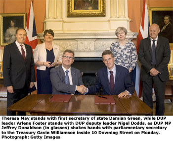 Pic: DUP sign agreement with Tories