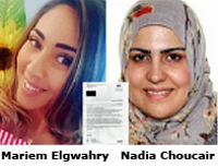 Pic: Mariem and Nadia victims