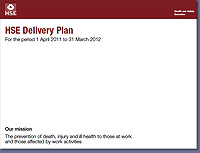 HSE Delivery Plan 2011 available to download from E-Library Databse - clik here