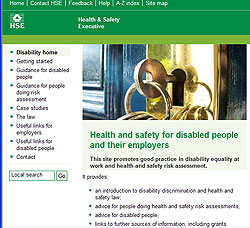 HSE Disbaility Pages accessible here