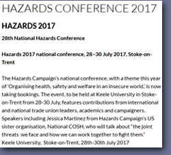 Pic: Hazards Conference announced
