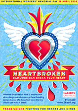 Pic: Hazards Heartbroken IWMD2020 poster - click to download printable version