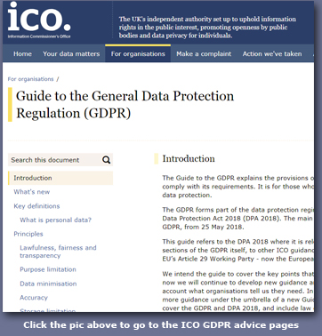 Pic: click it to go to ICO advice on GDPR