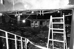 Kings Cross Station booking hall after the fire - image by Getty