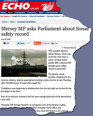 Sonae hits the Liverpool Echo news