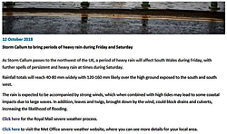 Pic: Met Office warning - click to got to the website