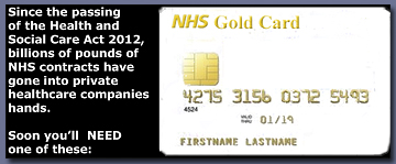 Pic: NHS Gold Card
