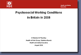 HSE Psychosocial Working Conditins report - click to download
