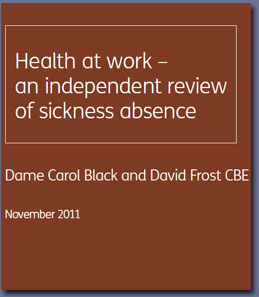 Pic: Health at Work Sick Absence Review - click the pic to download