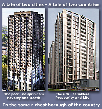 Pic: tale of two cities tower blocks