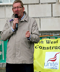 Unite's General Secretary Len McCluskey