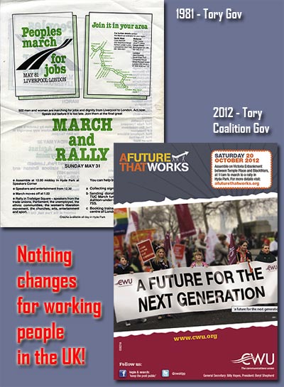 pic of Msrch For Jobs and A future That Works posters