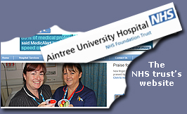 Click to go to Aintree Hospital website