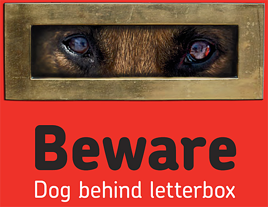 Image: RoyalMail dangerous dogs awareness poster