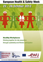 CWU European Health & Safety Week poster