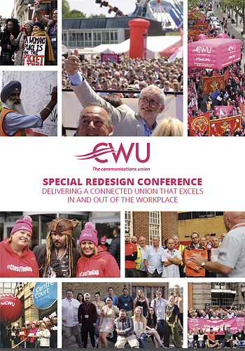 Pic: Cover of CWU NEC Policy Papers on Re-Design