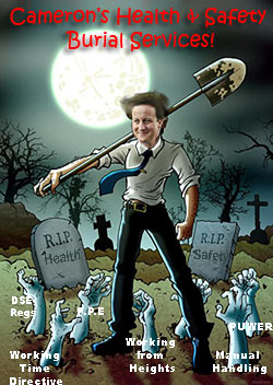 Pic: Cameron's health and safety burial services
