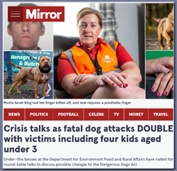 Image: Daily Mirror Dangerous Dogs - click to read full article