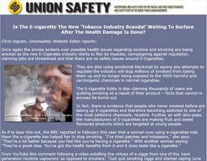 image: original news item on E-cigs - click to go to new item