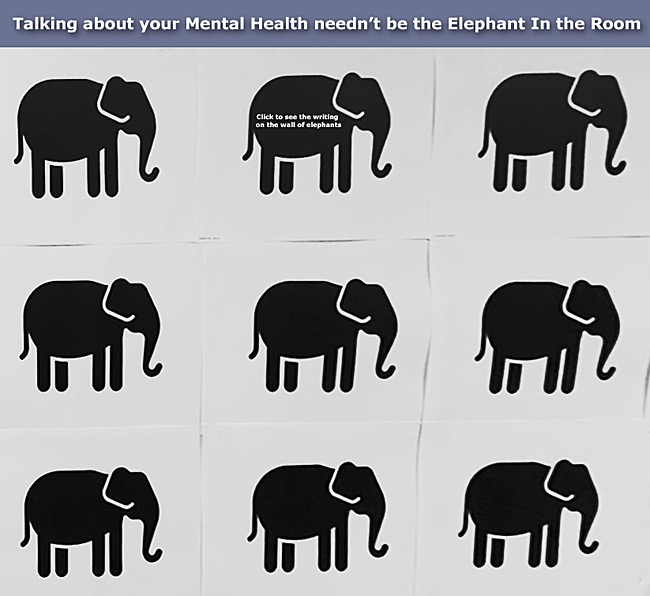 Pic: Elephants - click to see wqriting on the wall