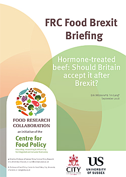 Pic: Cover of Food Safety briefing - click to download