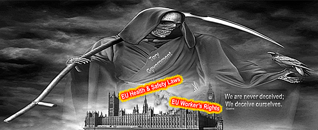 Image: Grim Reeper over Parliment ending EU H& Laws