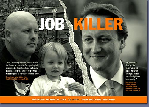 Cameron's slashing of health and safety will cause more deaths and work related illness