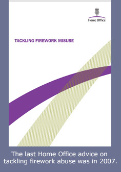 Image: click to download document on fireworks abuse from the Home Office