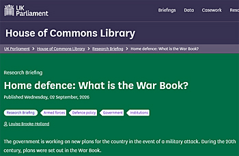 image: web page, House Of Commons Library: click to go to the website