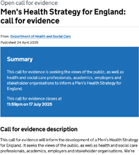 image: Government call for evidence - click to go to the website