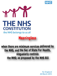 Pic: NHS Constituion cover - click to go to E-Library to download it