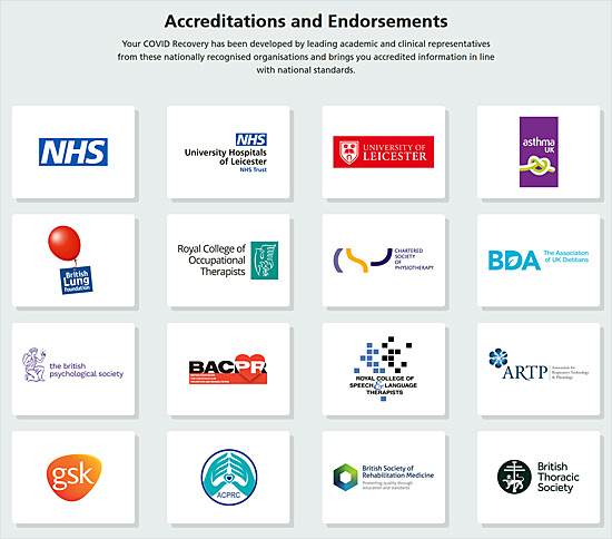 Pic: accreditation logos - click to go to the NHS website