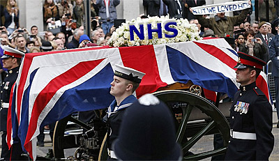 Image: NHS funeral courtage