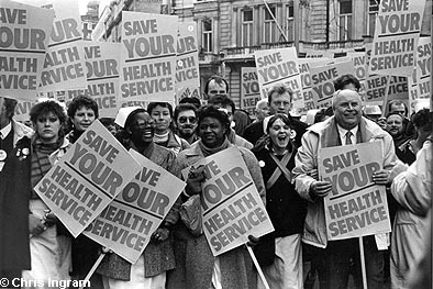 History repeats itself - 1980s campaign against Thatcher's NHS plans