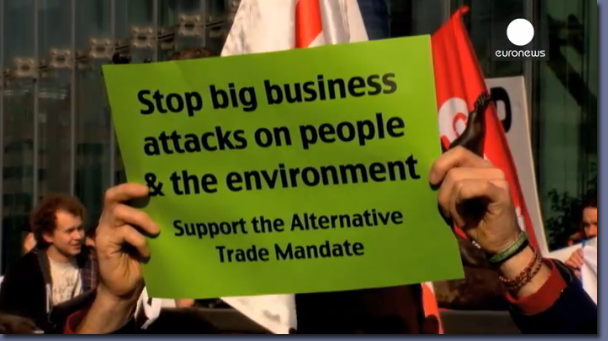 Pic: Stop big business demonstration