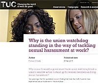 Pic: TUC sexual harassment blog