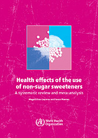 image: WHO guidance on health effects of non-sugar sweeteners - click to download